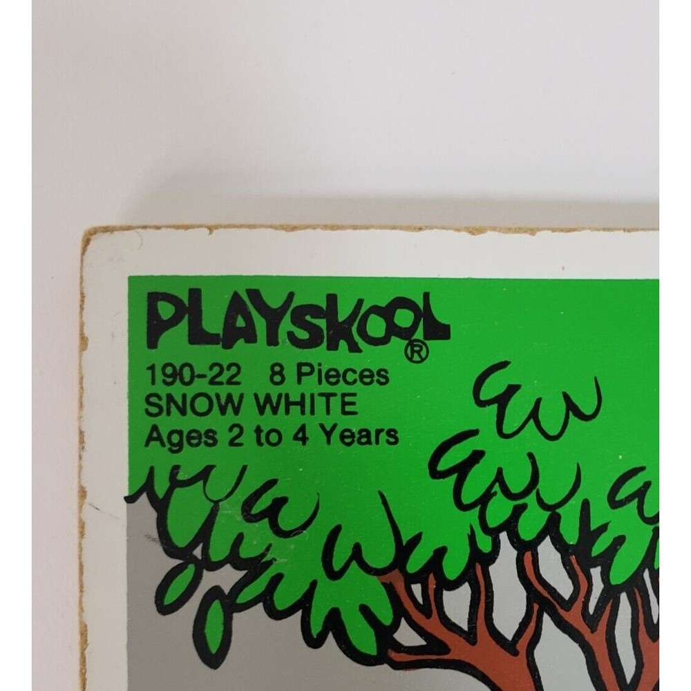 Vintage Playskool Wooden Tray Puzzle Snow White Disney Dopey 2-4 Years 8 Pieces - Picture 2 of 6